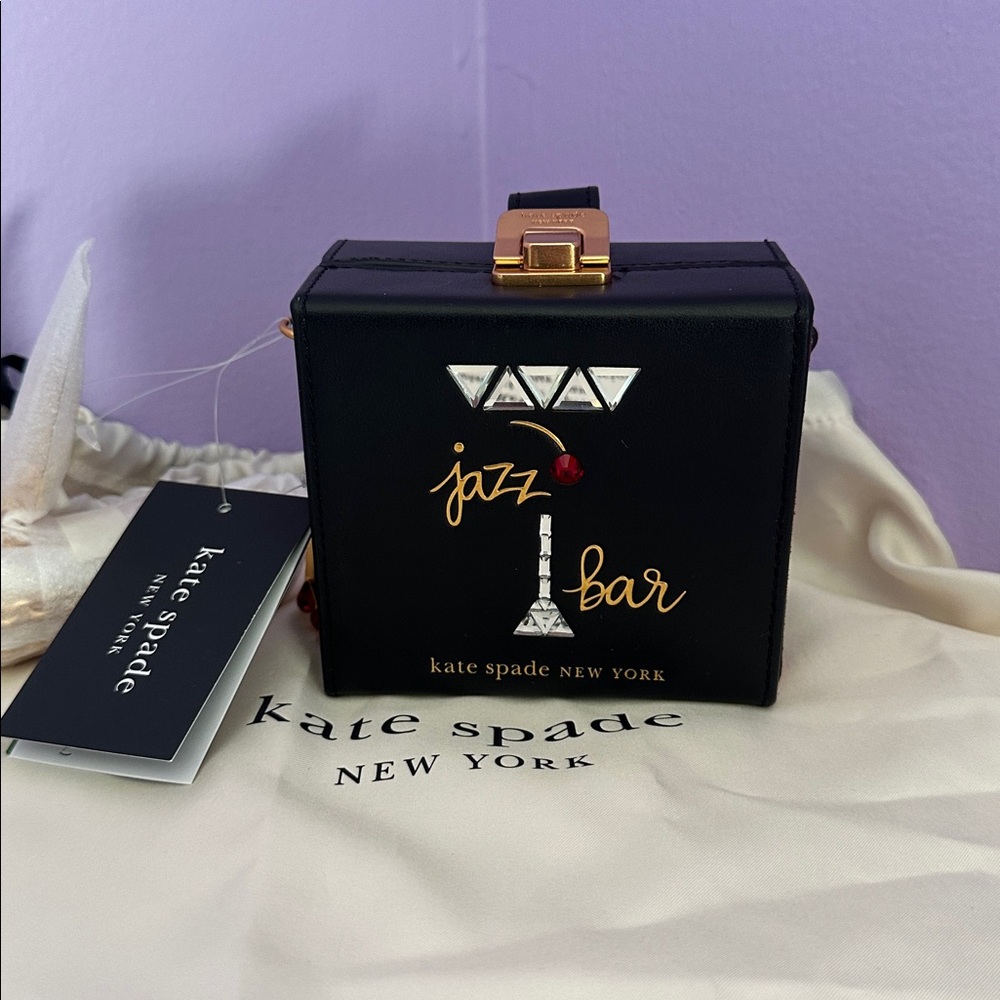 Nwt Kate spade perfect match matches jazz bar smooth leather micro crossbody bag